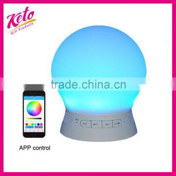 Bluetooth speaker with smart light controlled by APP and touch