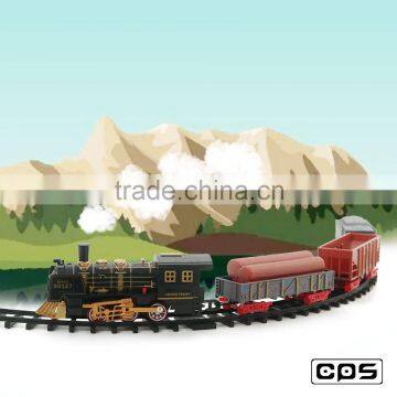 Classical train set toy with light and music