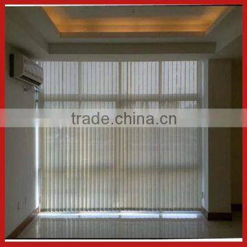 Indoor manual vertical transparent blinds for decoration