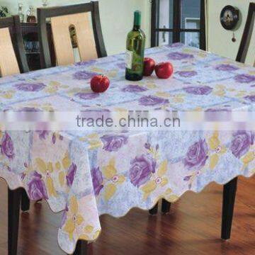 New style and printing black round tablecloths