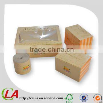 Decorative Fruit Packaging Box Set With Clear Window And Sticker                        
                                                Quality Choice