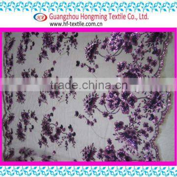 Embroidery Tulle Fabric Of High Quality For Evening Dress