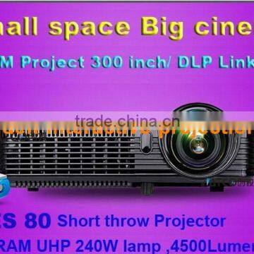 Hot sale short throw 3d projector from China