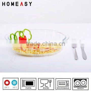 Clear glass oven to table rectangular oven dish