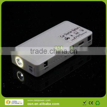 2013 hot sale universal power bank 12V 2500mah small size easy carry for cars/iphone/ipad/laptop computers with flashlights