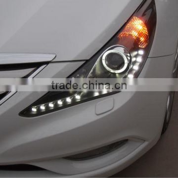 auto part for hyundai sonata 2011 up angel eye led head lamp modified head light (ISO9001&TS16949)