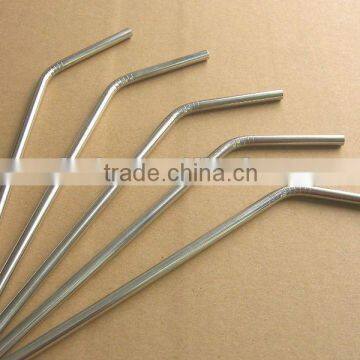 Stainless steel bent drinking straw