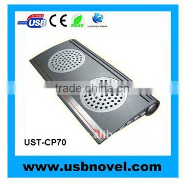 usb notebook cooling base with 2 fans