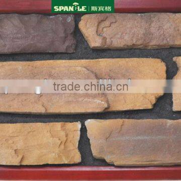 superior quality wall cladding artificial stone slab,external and internal stone wall cladding