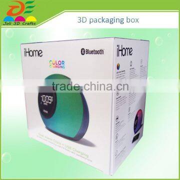 custom design printed CD/VCD/DVD recycled material feature	animated 3d plastic PET box packaging