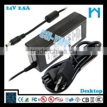 Cheap for 3d Printer Led 60w Switching Power Supply 220v 24v 2.5a photo-6