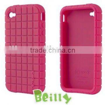 The high quality and lucky red design silicone mobile phone case