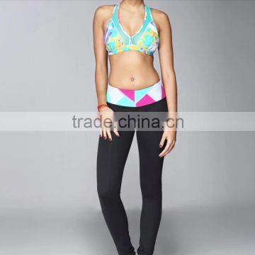 Wholesale unique padded ployester four way stretch teen bra and panty