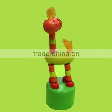 New Unique Kids Wood Handmade Mouse Toy Doll photo-4