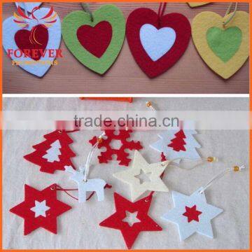 Heart Shape Wool Felt Christmas Tree Decoration