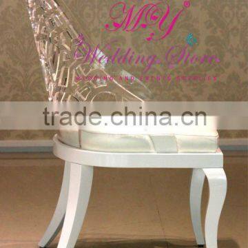 Competitive Price High Quality Wedding Chair Acrylic Back Chair photo-4