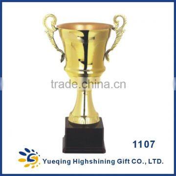 Blank Black Plastic Base Competition Golden Gold Awards Sports Football World Cup Trophy photo-6