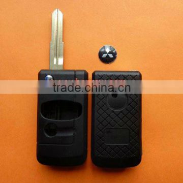 Small Mitsubishi Lancer 3 button modified flip remote key shell,Mitsubishi key blank