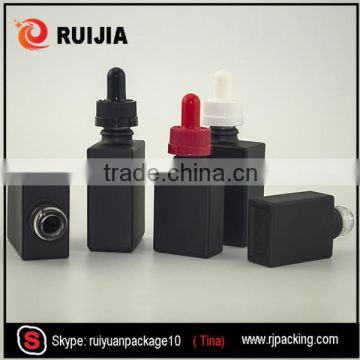 wholesale fancy 15ml 30ml rectangular black glass bottle                        
                                                                                Supplier's Choice