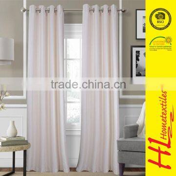 NBHS low MOQ sheer window treatment curtain embroidered sheer curtains