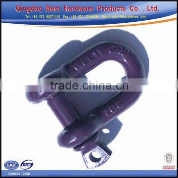 AS2741 grade s small chain shackles with screw collar pin