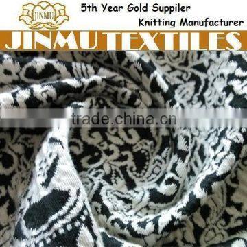 JINMU textiles Paisley Stretch Cotton Polyester Double Knit Jacquard Fabric Price Per Meter