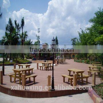 Antiseptic wood plastic composite decking, waterproof laminate flooring, outdoor deck floor covering, wpc decking