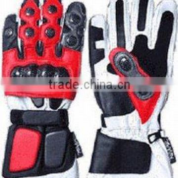 DL-1496 Leather Motorbike Gloves