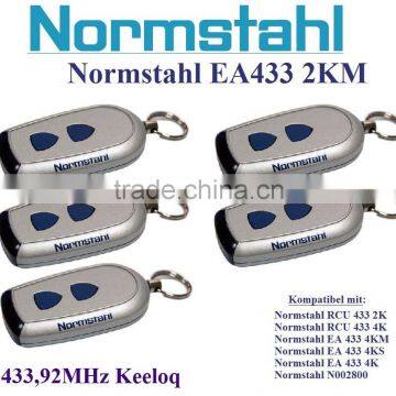 Replacement remote for NORMSTAHL RCU 433 2K,RCU 433 4K,N002800 compatible remote