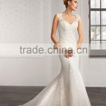 (MY7792) MARRY YOU Elgant Sleeveless Mermiad Lace Wedding Dresses Imported From China