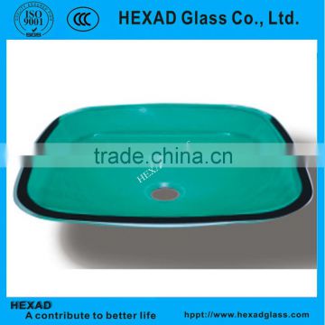 Supply Tempered Glass Wash Basin with various design