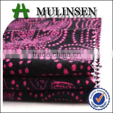 Mulinsen textile 96%poly 4%spandex hot sale fabric for garments, polyester fabric does it stretch