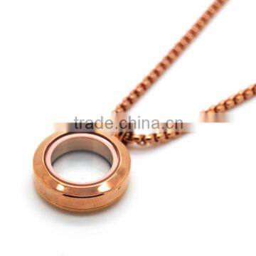 2014 Hottest seller stainless steel magnetic gold locket set pendant lockets jewelry manufacturer