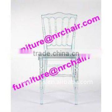 shanghai wholesale event rental/banquet Resin Crystal Napoleon chair