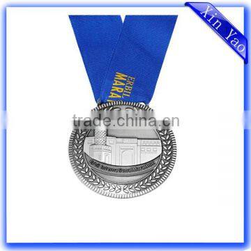 Wholesale Promotion Zinc Alloy Antique Silver Medal