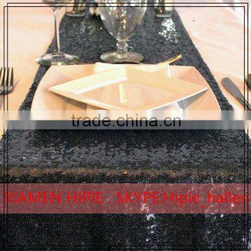 Metallic Peach Sequin Table Runners for Wedding Decoration photo-4