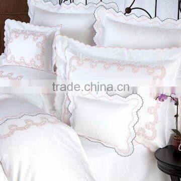 100% cotton hotel bedding set/duvet cover luxury with embroidery