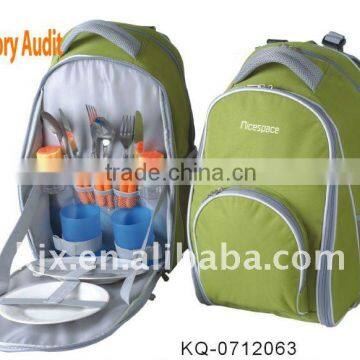 2 Persons 600D Polyester Picnic Cooler Backpack