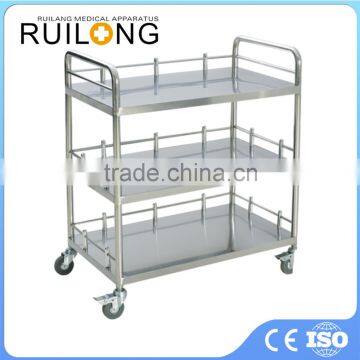 Professional Manufacturer Steel Mobile 3 Tier Cheap Utility Cart