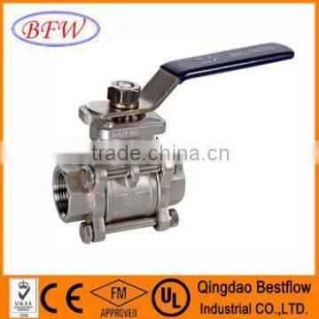 3PC Type Ball Valve With Internal Thread made in China