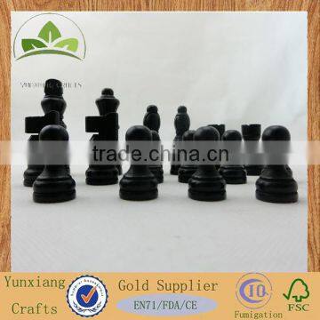 black wooden chess 3inch internatiinal chess