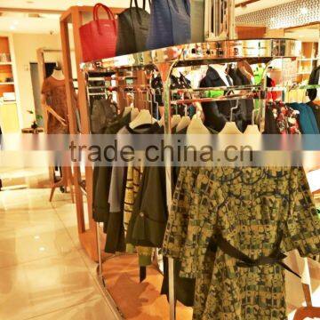 clothing rack for shop free stand display stainless steel stand