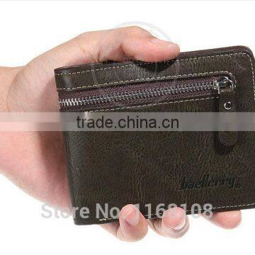 Mens Leather Wallet ID Credit Card Holder Bifold Purse Clutch Zipper Wallets photo-3
