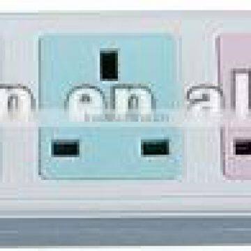 6 way UK standard extension socket