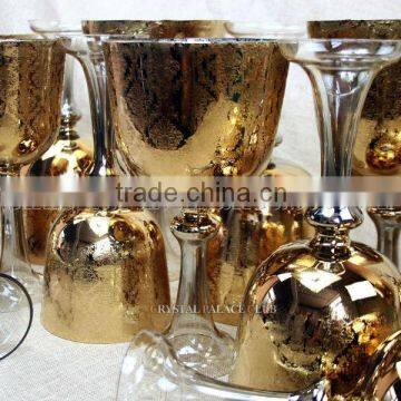 24k Gold European Design Quartz Crystal Singing Grail With Handle or Stand