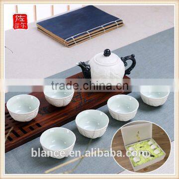 Chinese Fashion black and white tea sets cheap