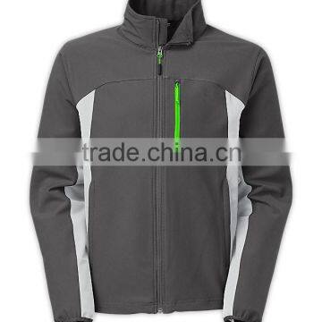 active hooded long sleeve softshell jacket