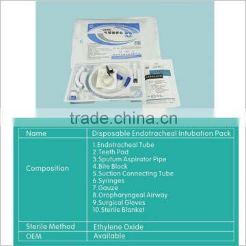 HOT sale cheap Disposable Sterile Endotracheal Intubation tray for sale