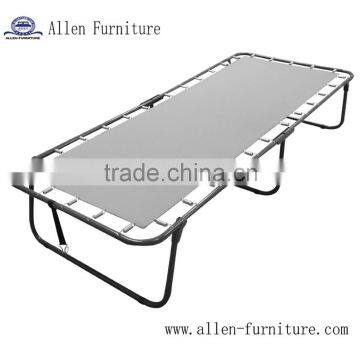 Cheap space saving furniture single traveler metal frame folding twin guest bed design in home beds