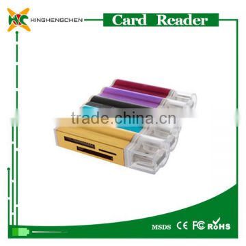 USB 2.0 SD Card Reader wholesale dropshipping Red/purple/black/blue/yellow